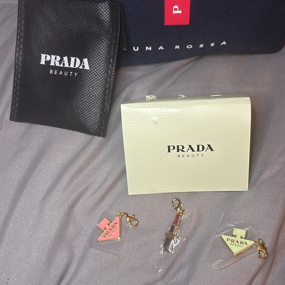 Prada Beauty Charm Set - Pink, Gold, Red - Picture 9 of 9